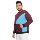 Men Plus Size Owens Colorblock Sweatshirt - bigbanana