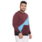 Men Plus Size Owens Colorblock Sweatshirt - bigbanana