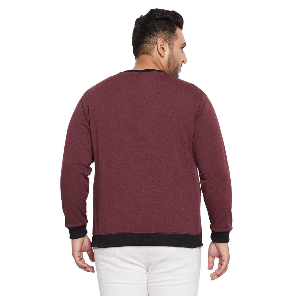 Men Plus Size Owens Colorblock Sweatshirt - bigbanana