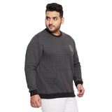 Men Plus Size Rice Solid Sweatshirt - bigbanana