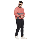 Men Plus Size Deion Colorblock Sweatshirt - bigbanana