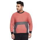 Men Plus Size Deion Colorblock Sweatshirt - bigbanana