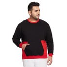 Men Plus Size Bradshaw Colorblock Sweatshirt - bigbanana