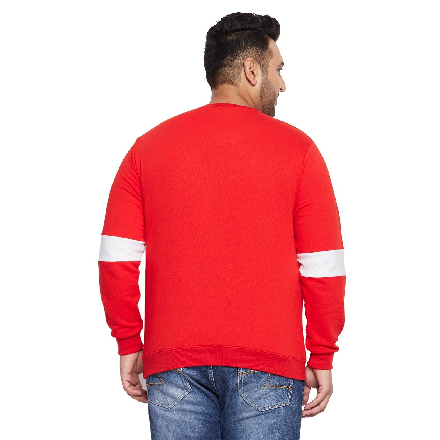 Men Plus Size Robgron Colorblock Sweatshirt - bigbanana