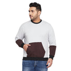 Men Plus Size Manning Colorblock Sweatshirt - bigbanana