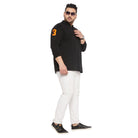 Men Plus Size Scalar Solid Polo Tshirt - bigbanana