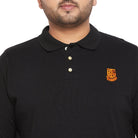 Men Plus Size Scalar Solid Polo Tshirt - bigbanana