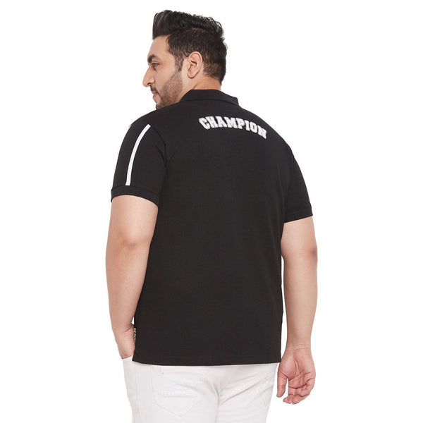 Men Plus Size Shawn Solid Polo Tshirt