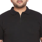 Men Plus Size Shawn Solid Polo Tshirt - bigbanana