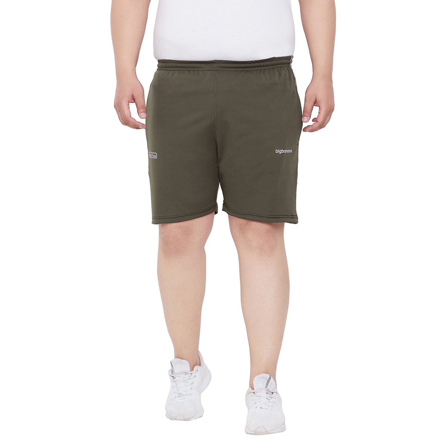 Men Plus Size Shillingford Solid Shorts - bigbanana