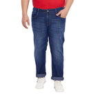 Men Plus Size Shoma Washed Indigo Denim - bigbanana