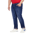 Men Plus Size Shoma Washed Indigo Denim - bigbanana