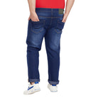 Men Plus Size Shoma Washed Indigo Denim - bigbanana