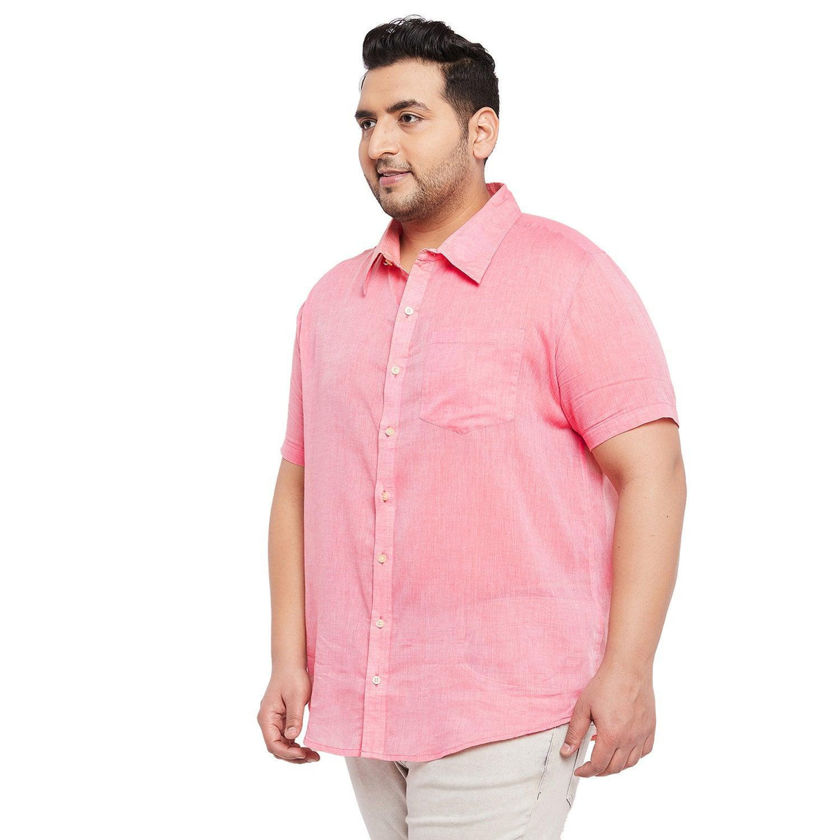Men Plus Size Slade Solid Shirt - bigbanana