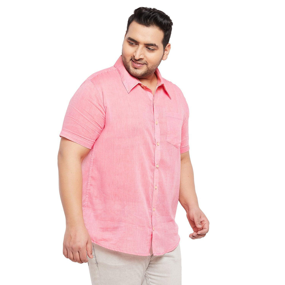 Men Plus Size Slade Solid Shirt - bigbanana