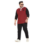Men Plus Size Solly Colorblock Polo Tshirt - bigbanana