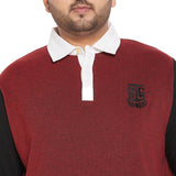 Men Plus Size Solly Colorblock Polo Tshirt - bigbanana