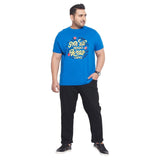 Men Plus Size Staubach Printed Round Neck Tshirt - bigbanana