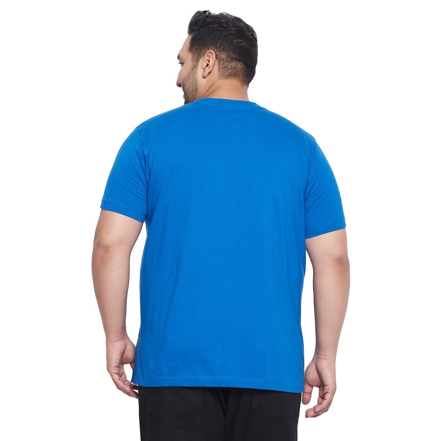 Men Plus Size Staubach Printed Round Neck Tshirt - bigbanana