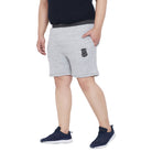 Men Plus Size Steel Solid Shorts - bigbanana