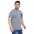 Men Plus Size Stoddart Solid Round Neck Tshirt - bigbanana