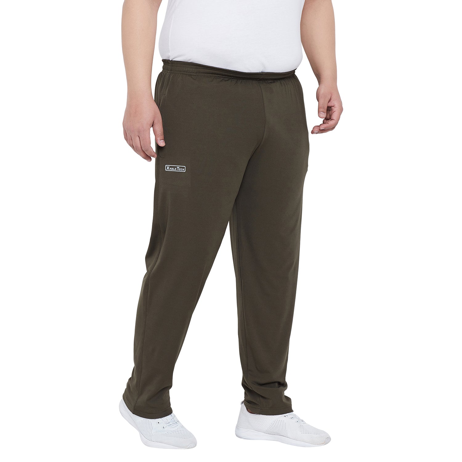 Men Plus Size Studd Solid Trackpant - bigbanana