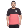 Men Plus Size Swayer Colorblock Round Neck Tshirt - bigbanana