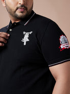 Men Plus Size Tappet Solid Polo Tshirt - bigbanana