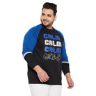 Men Plus Size Tarragon Printed Sweatshirt - bigbanana