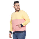 Men Plus Size Tedybru Colorblock Sweatshirt - bigbanana