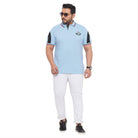 Men Plus Size Trench Printed Polo Tshirt - bigbanana