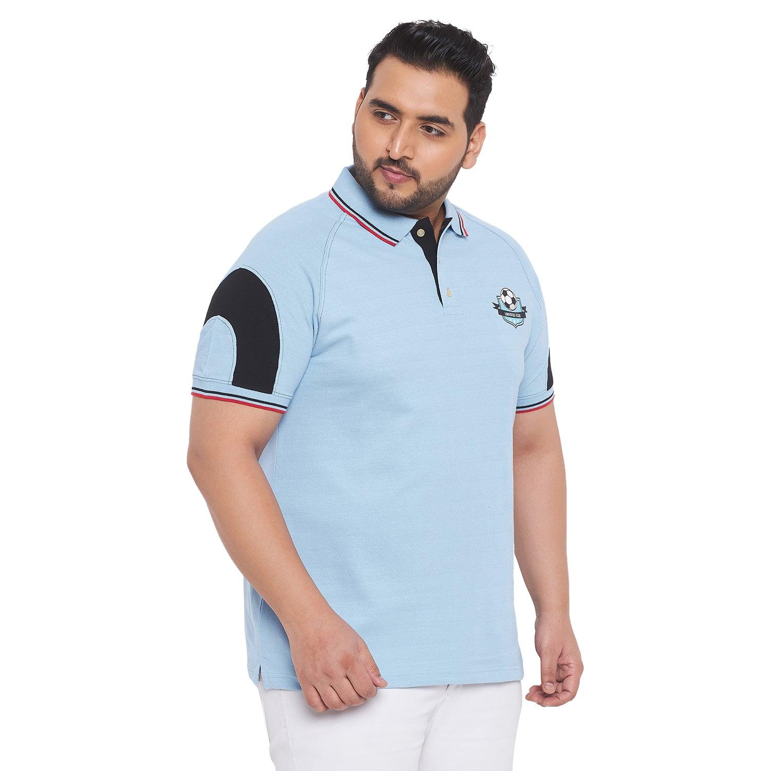 Men Plus Size Trench Printed Polo Tshirt - bigbanana