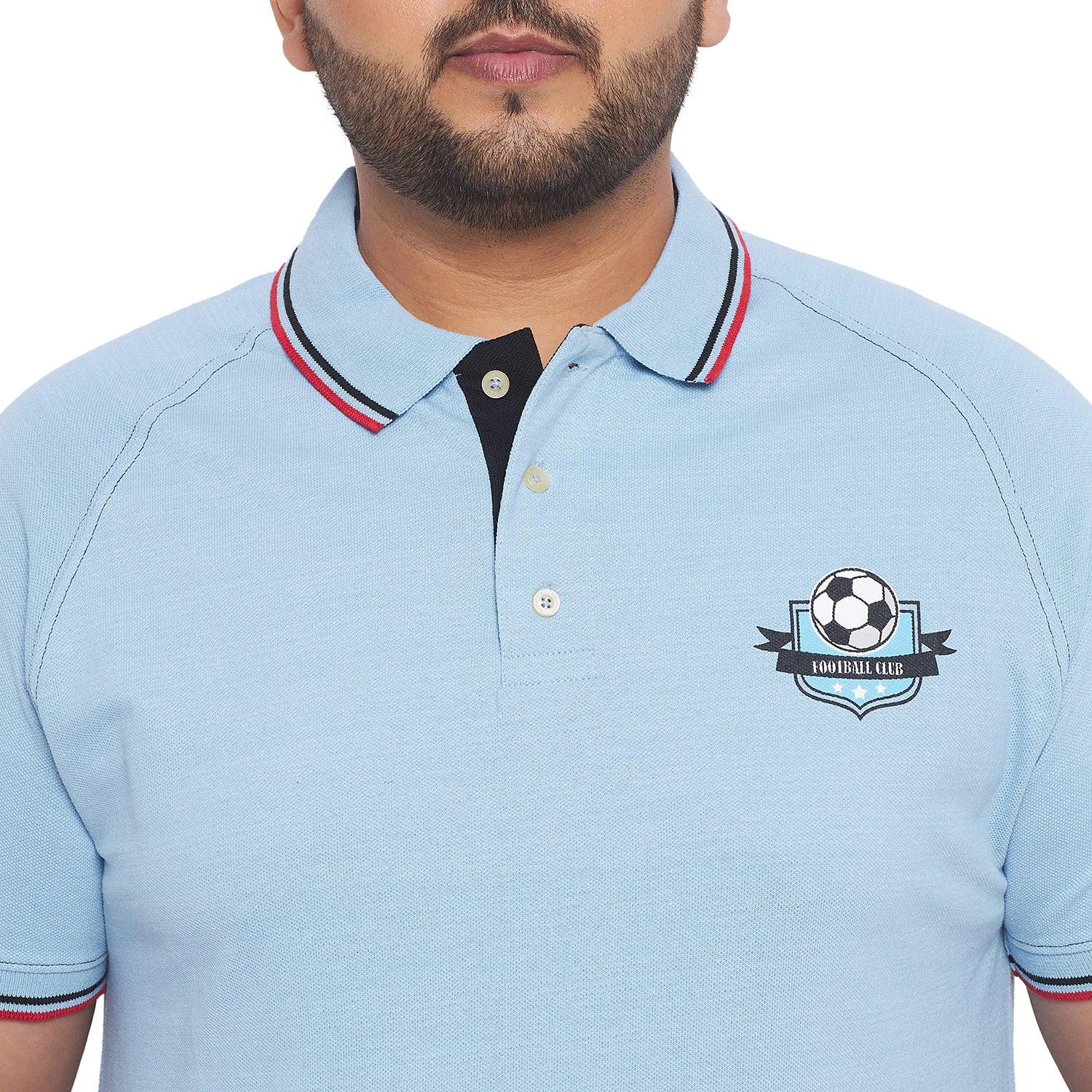 Men Plus Size Trench Printed Polo Tshirt - bigbanana