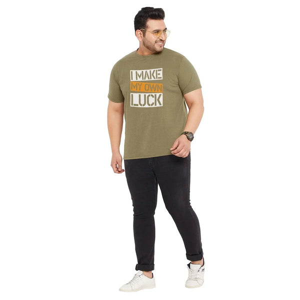 Men Plus Size Tyroo Printed Round Neck Tshirt