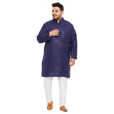 Men Plus Size Ullas-NB Solid Kurta - bigbanana