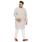 Men Plus Size Ullas-OW Solid Kurta - bigbanana