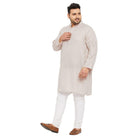 Men Plus Size Ullas-OW Solid Kurta - bigbanana