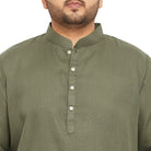 Men Plus Size Ullas-OL Solid Kurta - bigbanana