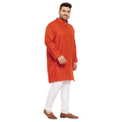 Men Plus Size Ullas-O Solid Kurta - bigbanana