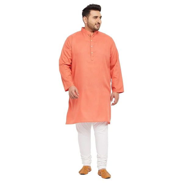 Men Plus Size Ullas-P Solid Kurta