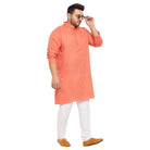 Men Plus Size Ullas-P Solid Kurta - bigbanana