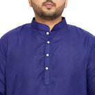 Men Plus Size Ullas-RB Solid Kurta - bigbanana