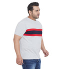 Men Plus Size Wade Colorblock Round Neck Tshirt - bigbanana