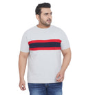 Men Plus Size Wade Colorblock Round Neck Tshirt - bigbanana