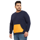 Men Plus Size Watford Colorblock Sweatshirt - bigbanana