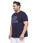 Men Plus Size Watt Printed Round Neck Tshirt - bigbanana