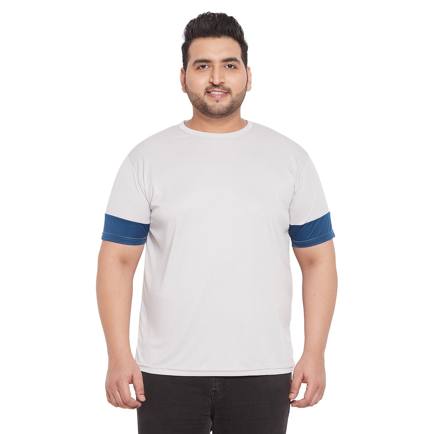 Men Plus Size Willbert Solid Round Neck Tshirt - bigbanana