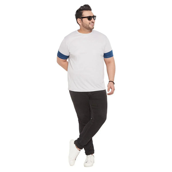 Men Plus Size Willbert Solid Round Neck Tshirt