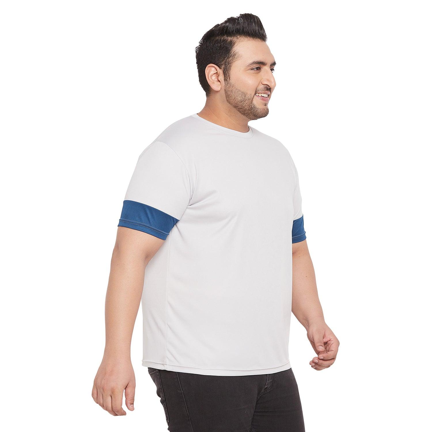 Men Plus Size Willbert Solid Round Neck Tshirt - bigbanana