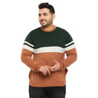 Men Plus Size Windser Striped Sweater - bigbanana